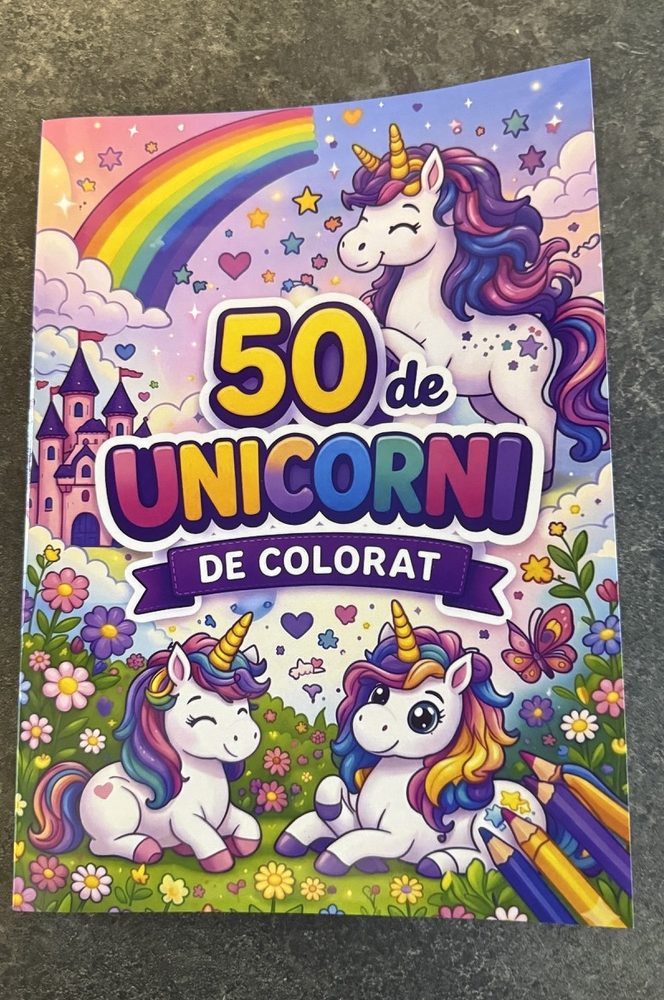 50 de Unicorni de colorat