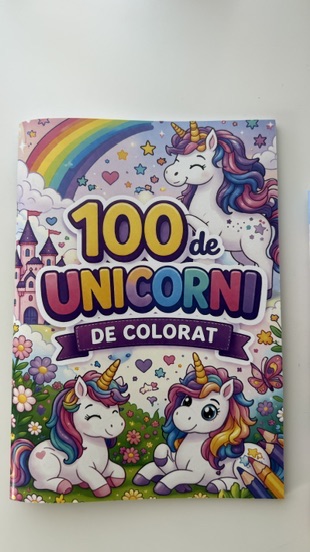 100 de Unicorni de colorat